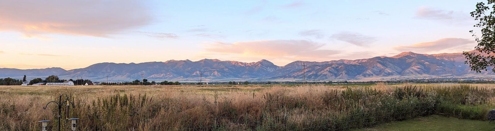 The Bridger Range above Bozeman, Montana